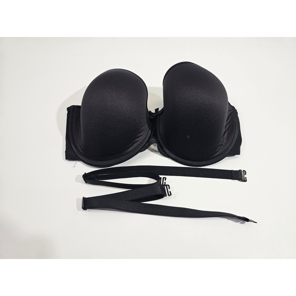 Chantelle 2192 Strapless Multiway Bra Women 34E Black Underwire Convertible EUC